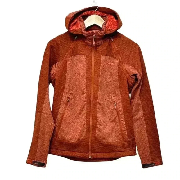 Lafuma x Montblanc Outdoor Full Zip Performance Jacket Gorpcore Orange Women's S - Picture 1 of 16